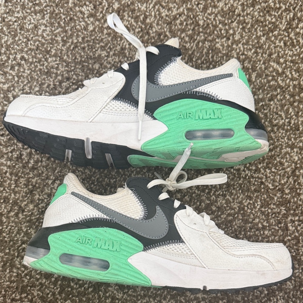 Nike Air Max White and Mint green